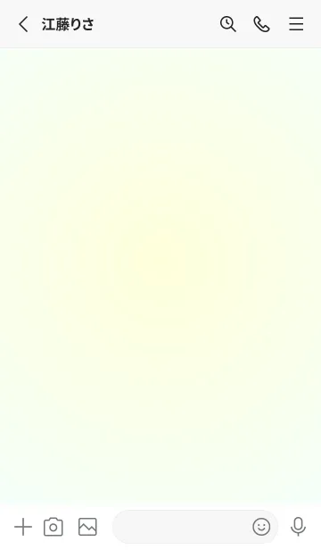 [LINE着せ替え] パステルイエロー●ミントクリーム.TKCの画像2