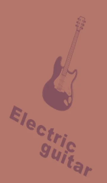 [LINE着せ替え] ELECTRIC GUITAR CLR ブラウンゴールドの画像1