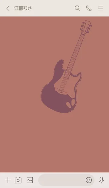 [LINE着せ替え] ELECTRIC GUITAR CLR ブラウンゴールドの画像2