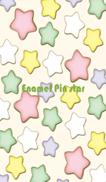 [LINE着せ替え] Enamel Pin Candy Star 129の画像1