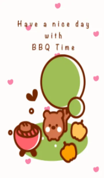 [LINE着せ替え] Happy BBQ time 4の画像1