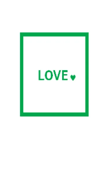 [LINE着せ替え] SIMPLE_LOVE #greenの画像1