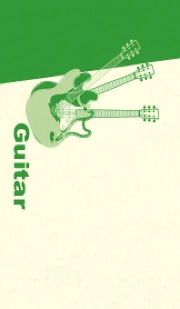 [LINE着せ替え] エレキギター Line  ミストグリーンの画像1