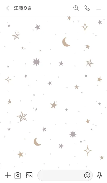 [LINE着せ替え] SIMPLE STARLIT SKY WHITE - MEKYM 11の画像2