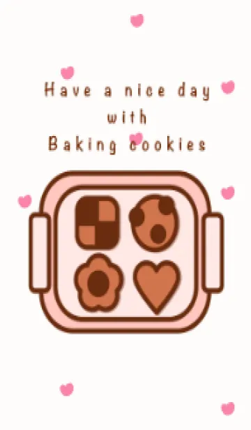 [LINE着せ替え] Baking cookies 2の画像1