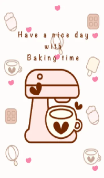 [LINE着せ替え] Happy baking time 5の画像1