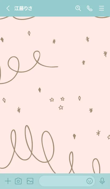 [LINE着せ替え] くるくる キラキラ27の画像2