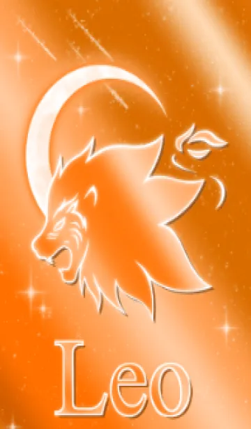 [LINE着せ替え] 獅子座 -オレンジ-の画像1