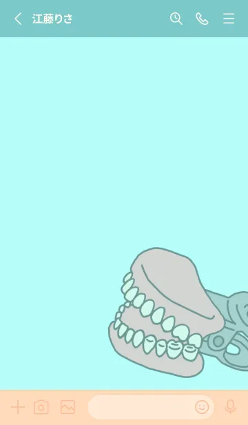 [LINE着せ替え] シュールな入れ歯クリップの画像2