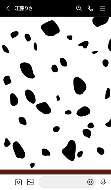 [LINE着せ替え] Dalmatian -Chestnut-の画像2