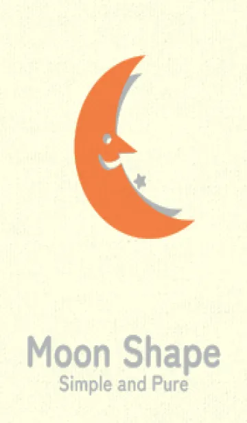 [LINE着せ替え] 月型の着せかえ タンジェリンオレンジの画像1