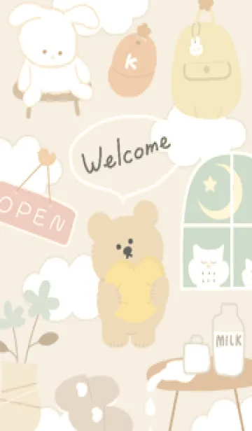 yellow♡くまルーム14_1の着せ替えメイン画像