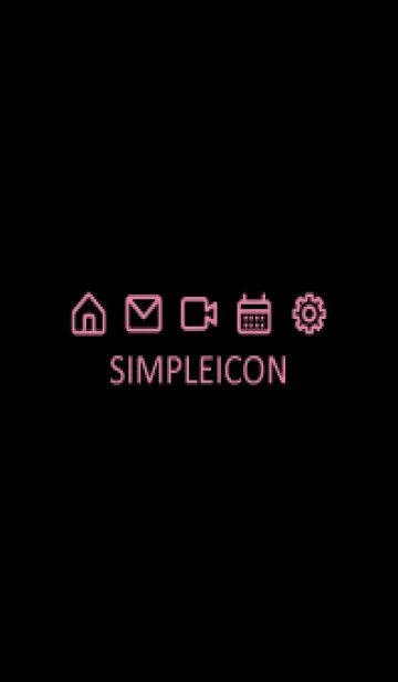 [LINE着せ替え] SIMPLE ICON -BLACK- 83の画像1