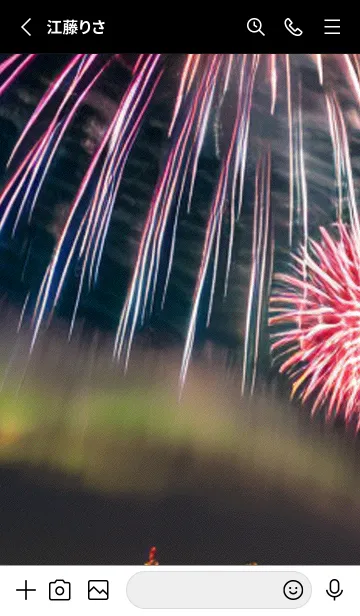 [LINE着せ替え] 夏夜のカケラ#IO113。の画像2