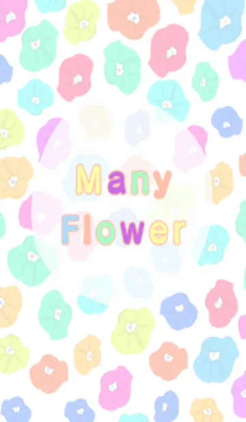 [LINE着せ替え] many flower 06 asagaoの画像1