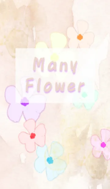 [LINE着せ替え] many flower 08の画像1