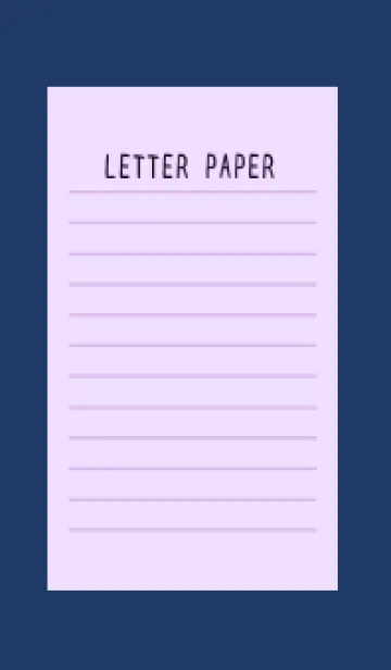 [LINE着せ替え] カラー便箋/パープル/ネイビーブルーの画像1