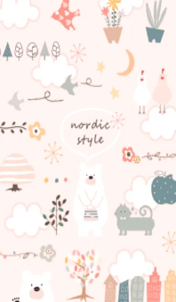 [LINE着せ替え] babypink♡さんぽ道09_1の画像1