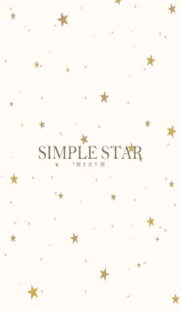 [LINE着せ替え] SIMPLE STAR NATURAL YELLOW - MEKYM 11の画像1