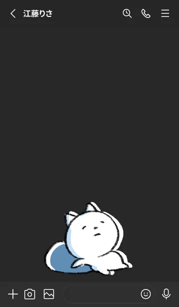 [LINE着せ替え] 黒と黄色 : まるねこ5の画像2