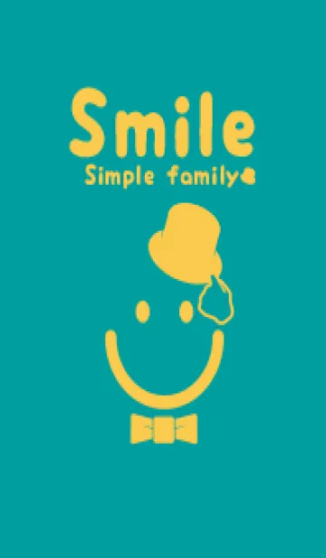 [LINE着せ替え] スマイル＆紳士 ピーコックブルーの画像1