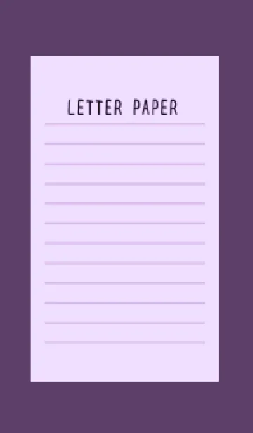 [LINE着せ替え] カラー便箋/パープル/ディープパープルの画像1