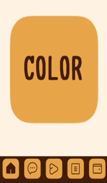 [LINE着せ替え] brown color B39の画像1