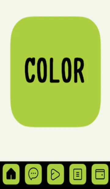 [LINE着せ替え] green color B73の画像1