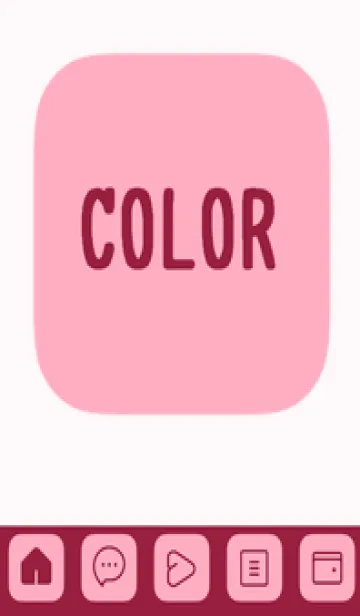 [LINE着せ替え] pink color B39の画像1