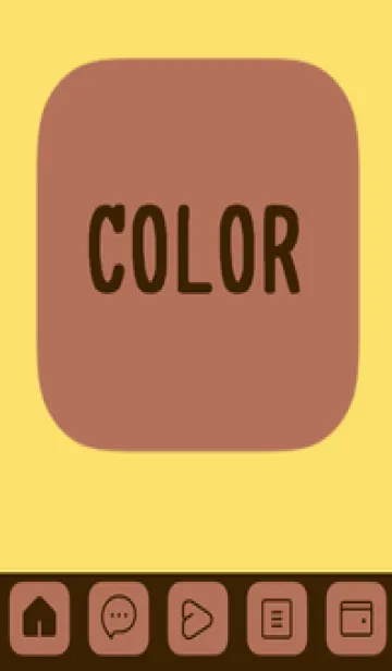 [LINE着せ替え] yellow color B36の画像1