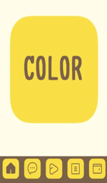 [LINE着せ替え] yellow color B37の画像1