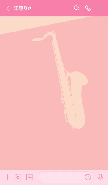 [LINE着せ替え] Saxophone CLR 桜貝色の画像2