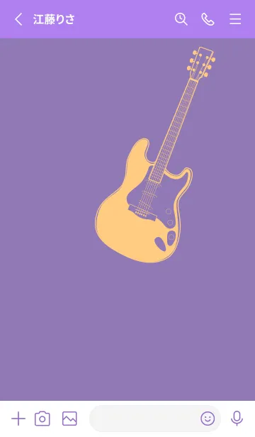 [LINE着せ替え] ELECTRIC GUITAR CLR ヘリオトロープの画像2