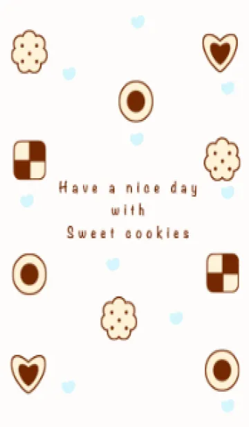 [LINE着せ替え] Yummy sweet cookies theme 7の画像1