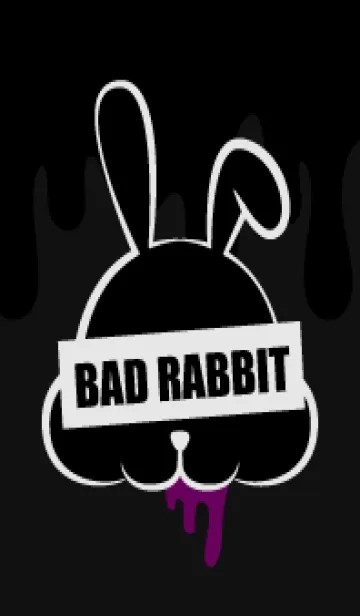 [LINE着せ替え] BLACK-BAD RABBIT DARK 10の画像1