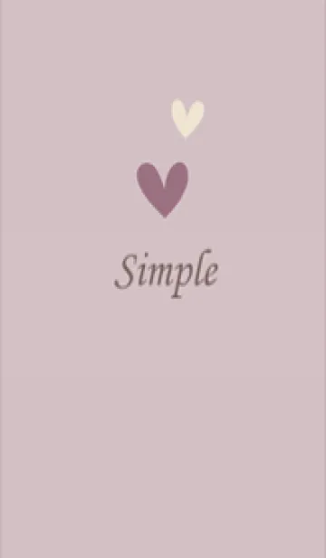 [LINE着せ替え] シンプル大人っぽいハート・7の画像1