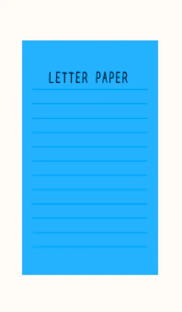 [LINE着せ替え] カラー便箋/ブルー/ピンクベージュの画像1