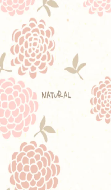 [LINE着せ替え] 丸い花と葉14の画像1