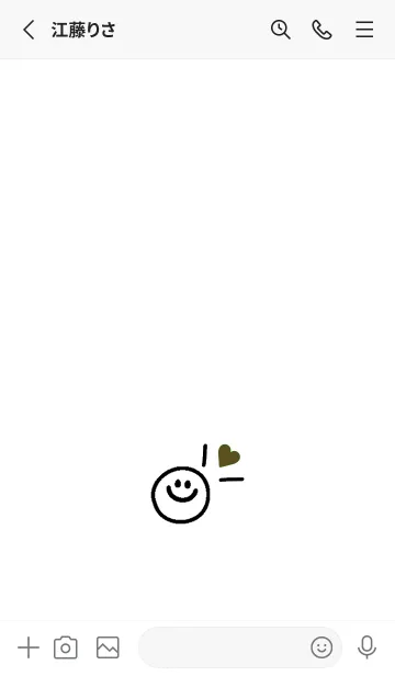 [LINE着せ替え] ミニ ラブ スマイル 301の画像2