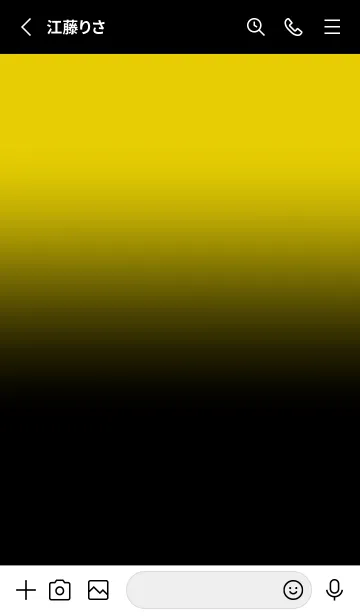 [LINE着せ替え] Black & Corn Yellow Theme V.5 (JP)の画像2