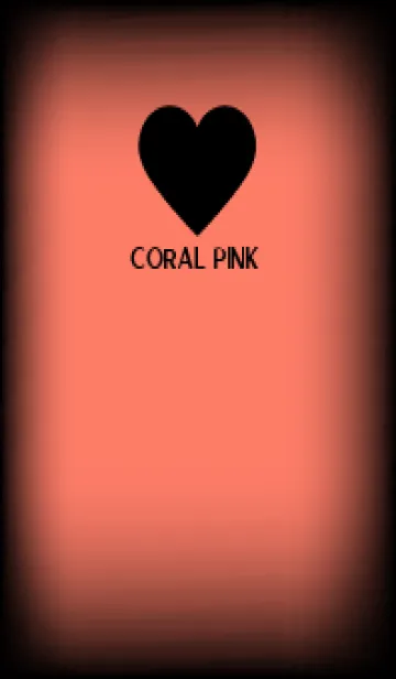 [LINE着せ替え] Black & Coral Pink Theme V5 (JP)の画像1
