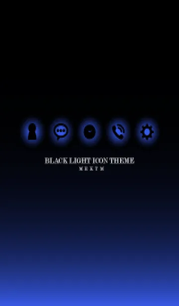 [LINE着せ替え] BLACK-LIGHT ICON THEME 10の画像1