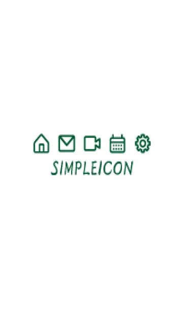 [LINE着せ替え] SIMPLE ICON -WHITE- 83の画像1