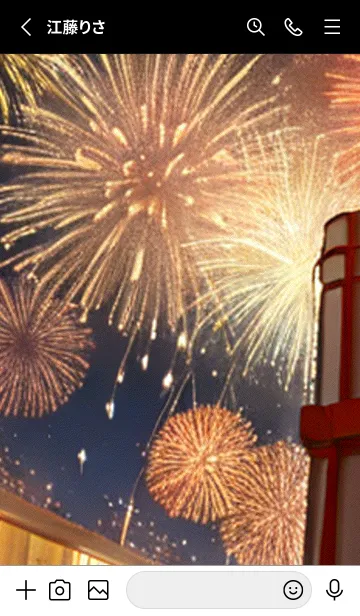 [LINE着せ替え] 夏夜のカケラ#IB012。の画像2