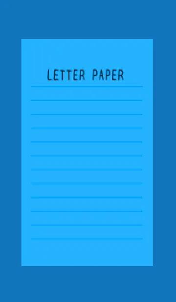 [LINE着せ替え] カラー便箋/ブルー/ディープブルーの画像1