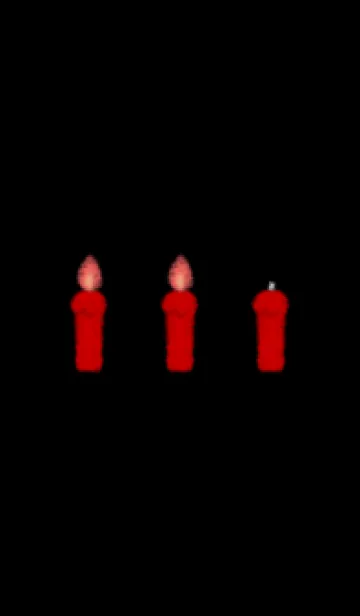 [LINE着せ替え] candle(black3-07)の画像1