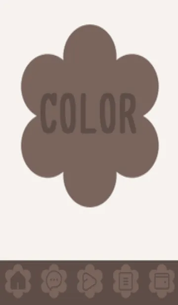 [LINE着せ替え] beige color C36の画像1