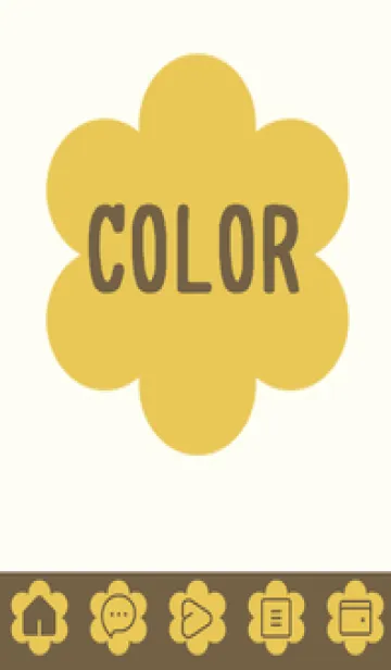 [LINE着せ替え] beige color C37の画像1