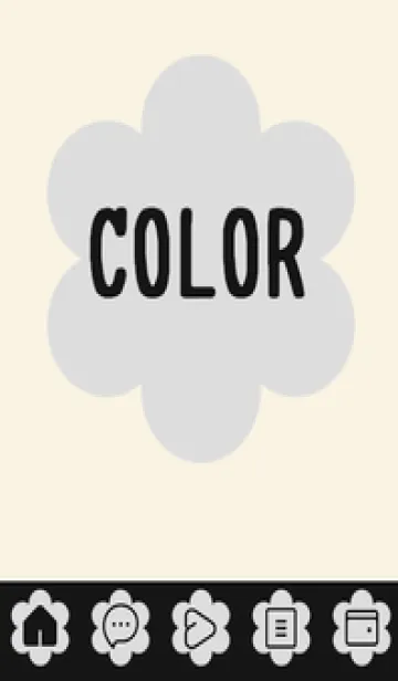 [LINE着せ替え] beige color C38の画像1