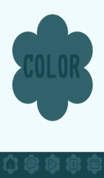 [LINE着せ替え] blue color C38の画像1